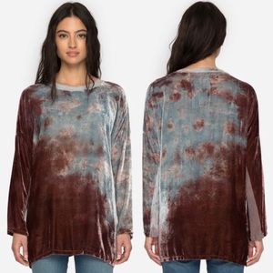 Johnny Was XL velvet tunic to EUC